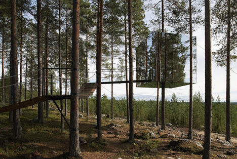 สุดยอดโรงแรมบนต้นไม้ Tree Hotel by Tham & Videgård Arkitekter