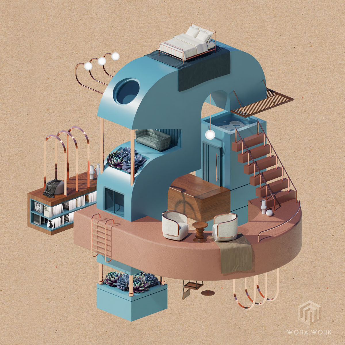 สนทนาภาษาอินทีเรียกับ WORA_WORK นักออกแบบภายในที่ผันตัวไปเป็น 3D Artist ...