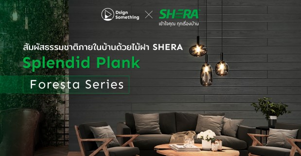 สินค้าใหม่จาก SHERA สัมผัสความใกล้ชิดธรรมชาติภายในบ้าน ด้วยไม้ฝา SHERA Splendid Plank Foresta Series