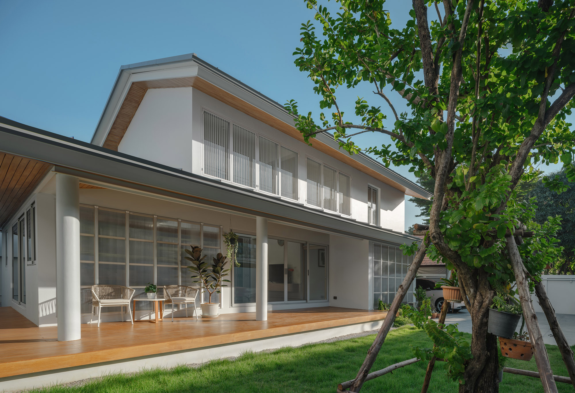 W House ทดลองเชิงพื้นที่ และแบ่งสัดส่วนของบ้านด้วยองค์ประกอบทาง ...